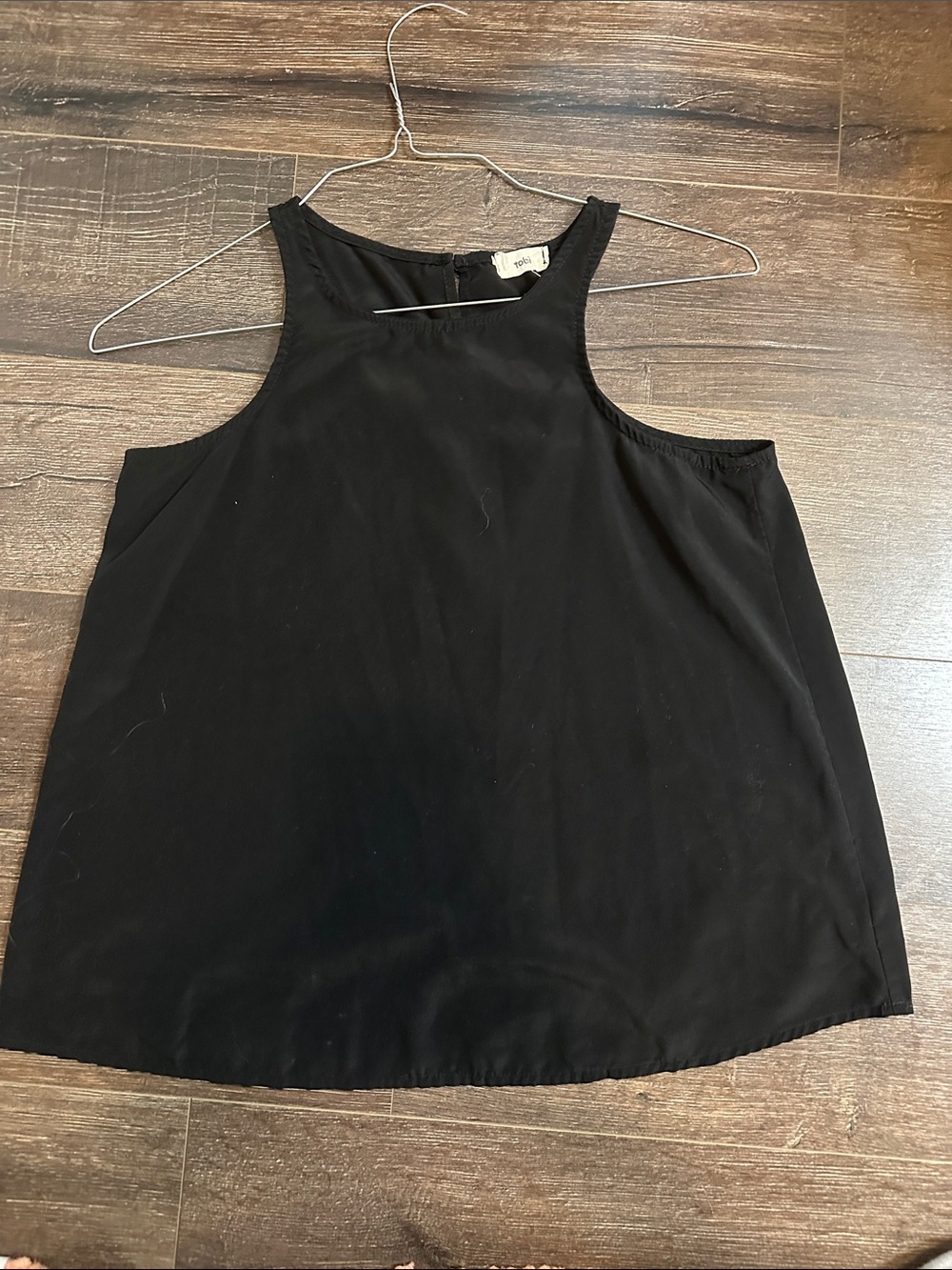 Tobi Black High-Neck Sleeveless Tank